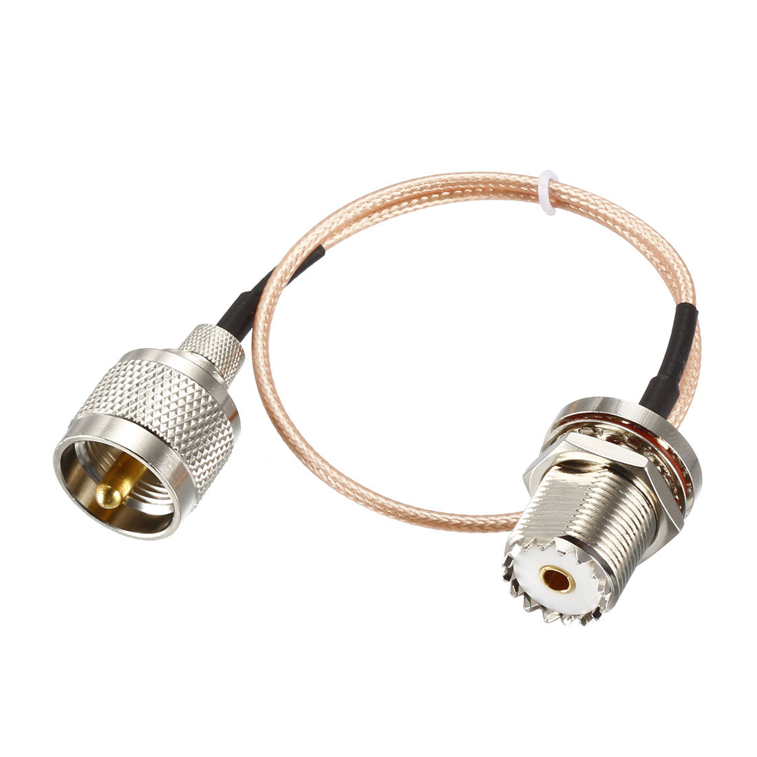 uxcell Uxcell UHF PL-259 Male to UHF SO-239 Female Bulkhead RG58 Coax Cable