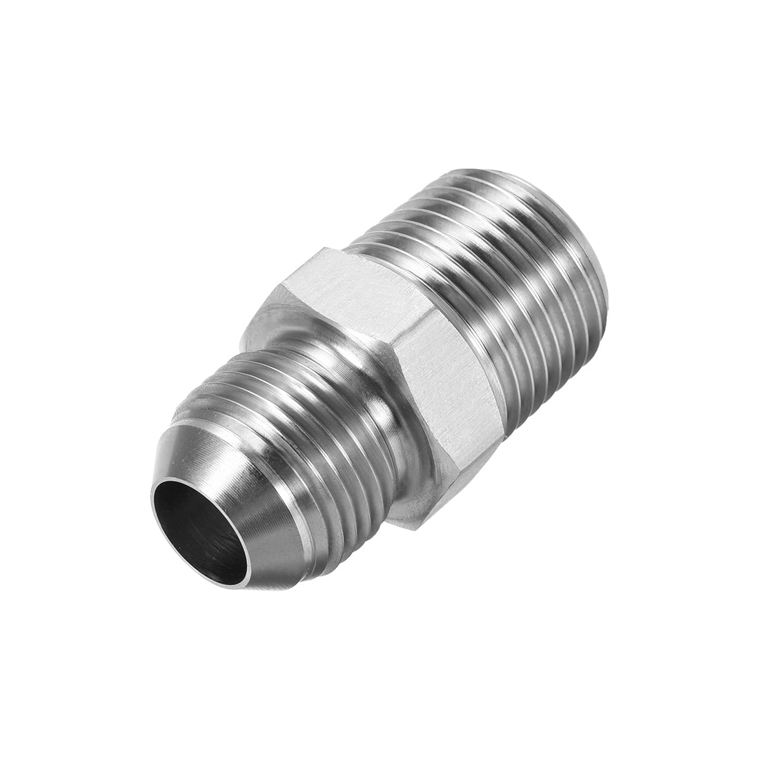 uxcell Uxcell Hex Nipple 1/2 NPT x 3/4-16UNF 304 Stainless Steel Pipe Tube Fitting