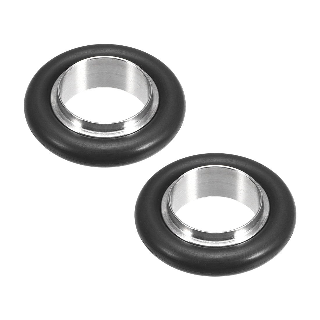 uxcell Uxcell 2 Stk. Zentrierring KF-16 Vakuumanschlüsse ISO-KF Flansch 29,6mm x 15,6mm Fluorkautschuk O-Ring