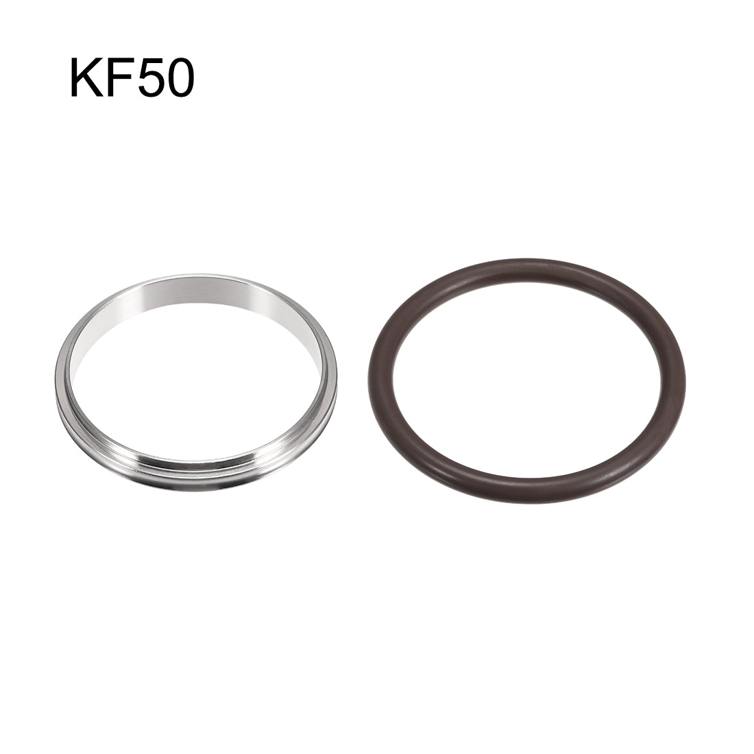 uxcell Uxcell Zentrierring KF-16 Vakuumanschlüsse ISO-KF Flansch 66 mm x 50 mm Fluorkautschuk O-Ring