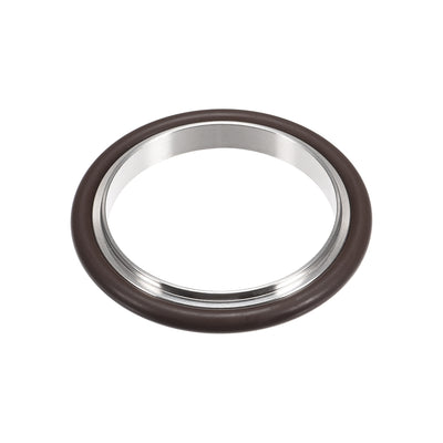 Harfington Uxcell Zentrierring KF-16 Vakuumanschlüsse ISO-KF Flansch 66 mm x 50 mm Fluorkautschuk O-Ring