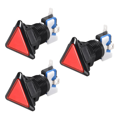 Harfington Uxcell Game Push Button Triangle LED Illuminated Push Button Switch switch for Arcade Video