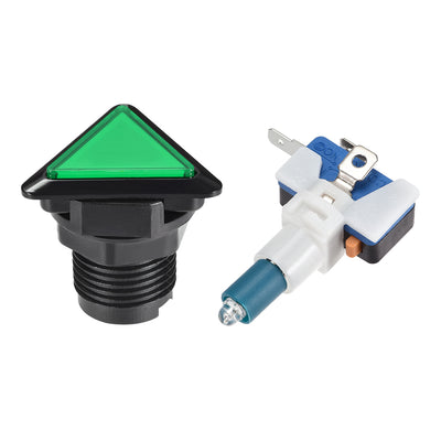 Harfington Uxcell Game Push Button LED Illuminated Push Button Switch with Micro switch