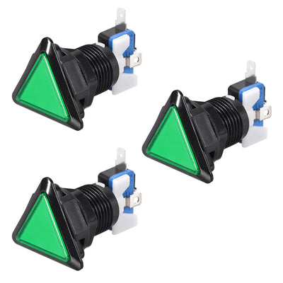 Harfington Uxcell Game Push Button Triangle LED Illuminated Push Button Switch switch for Arcade Video