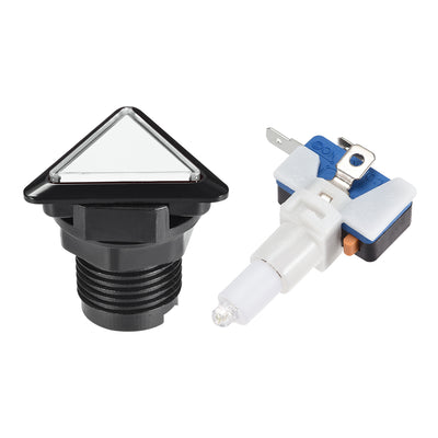 Harfington Uxcell Game Push Button LED Illuminated Push Button Switch with Micro switch