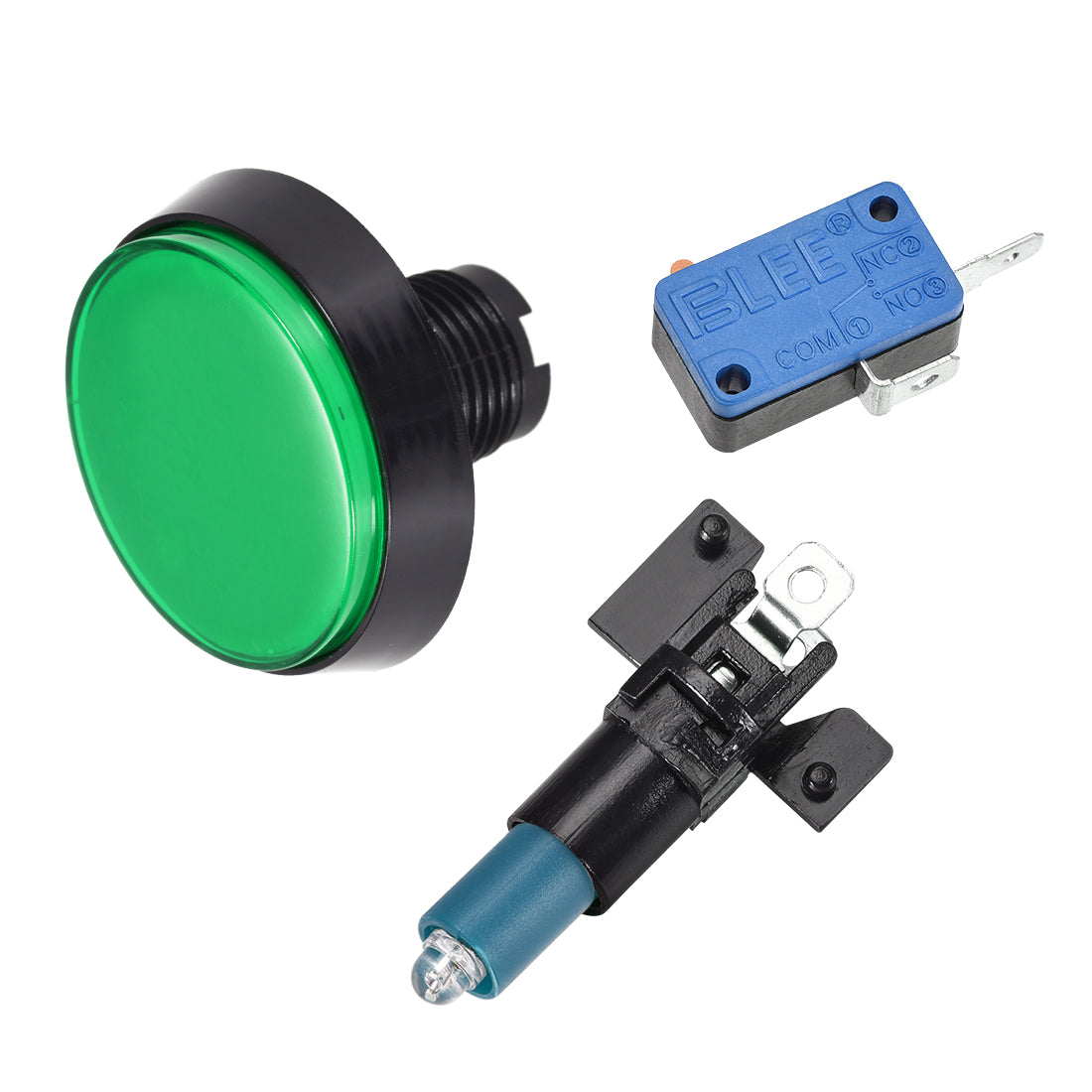 uxcell Uxcell Game Push Button Round Illuminated Push Button Switch with switch for Arcade