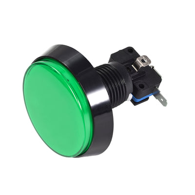 Harfington Uxcell Game Push Button Round Illuminated Push Button Switch with switch for Arcade