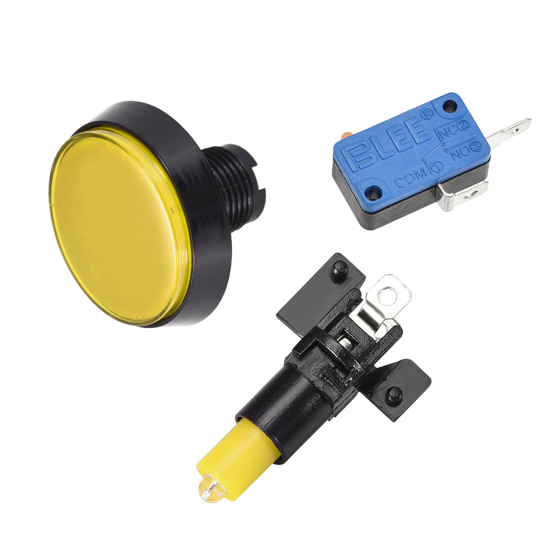 uxcell Uxcell Game Push Button Round Illuminated Push Button Switch with switch for Arcade