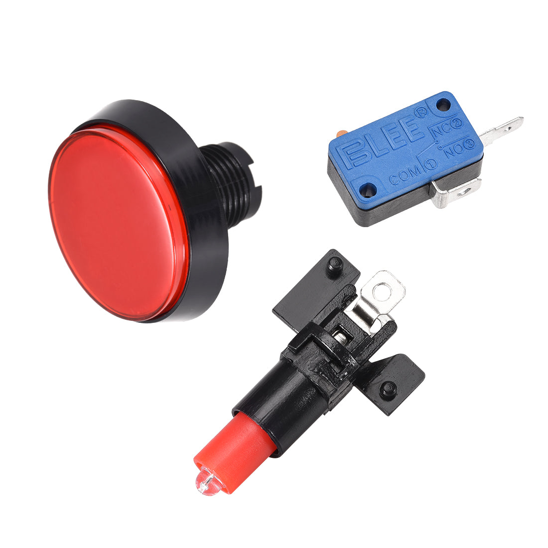 uxcell Uxcell Game Push Button Round Illuminated Push Button Switch with switch for Arcade