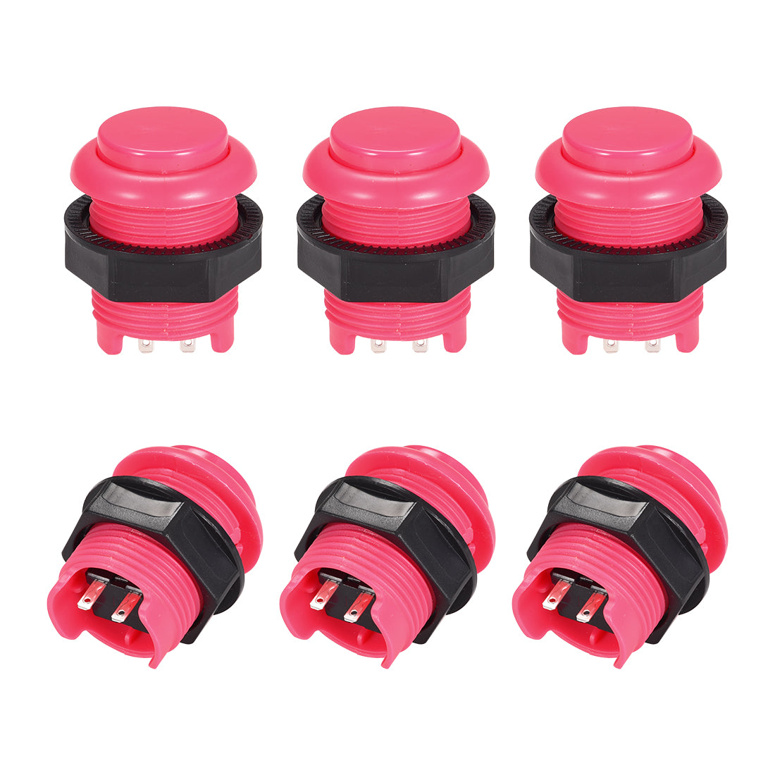 uxcell Uxcell Mounting Hole Game Push Button Switch Round for Arcade