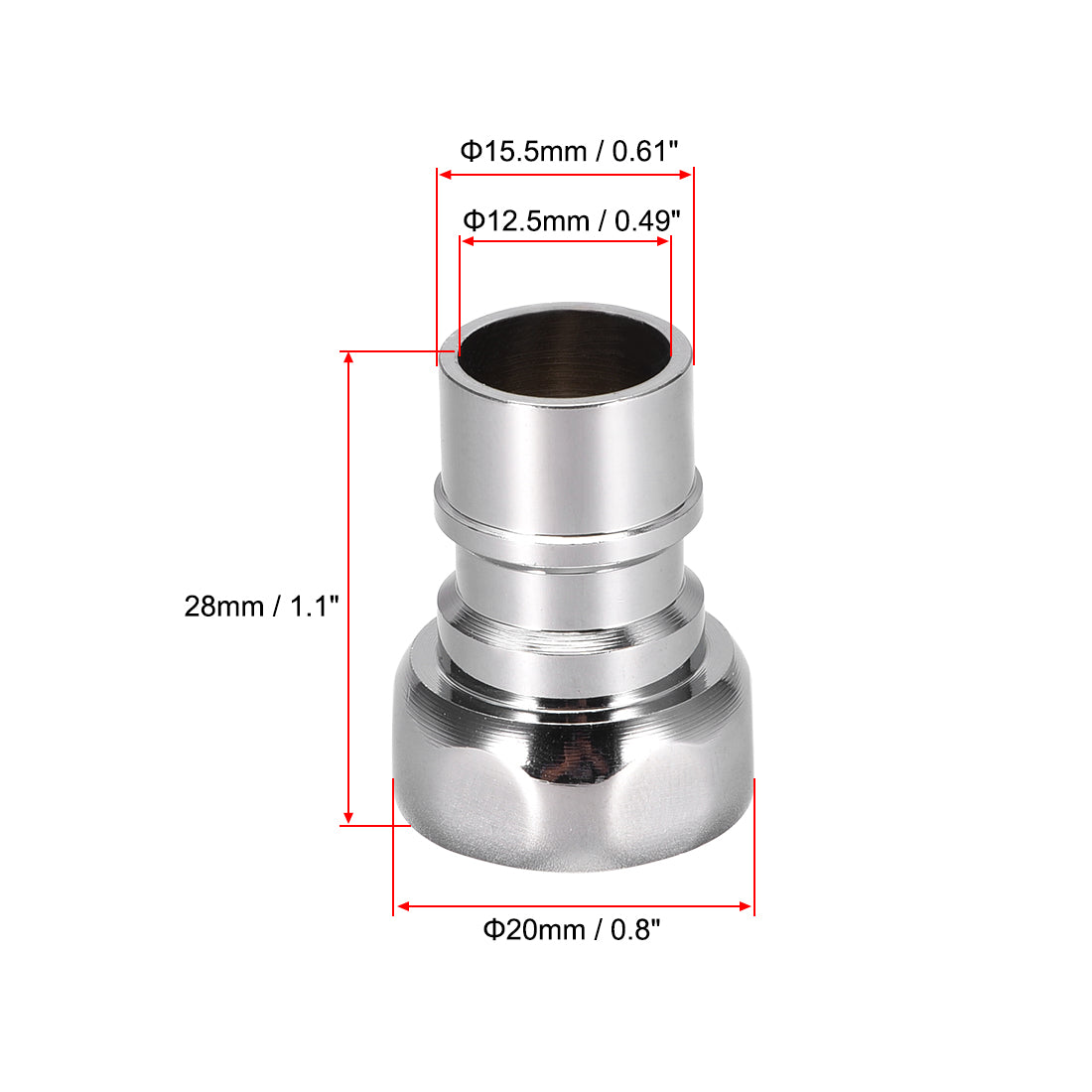 uxcell Uxcell Wasserhahn Zapfhahn Schnellverbinder Messing Schlauch Rohr Steckdose Adapteranpassung 1/2PT Innengewinde für Geschirrspüler Waschmaschine