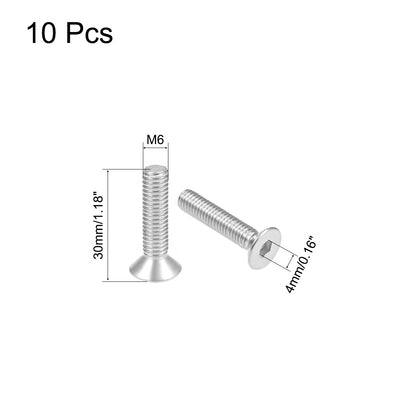Harfington Uxcell Flachkopf maschinenschrauben Innensechskantschraube 304 Edelstahlschrauben