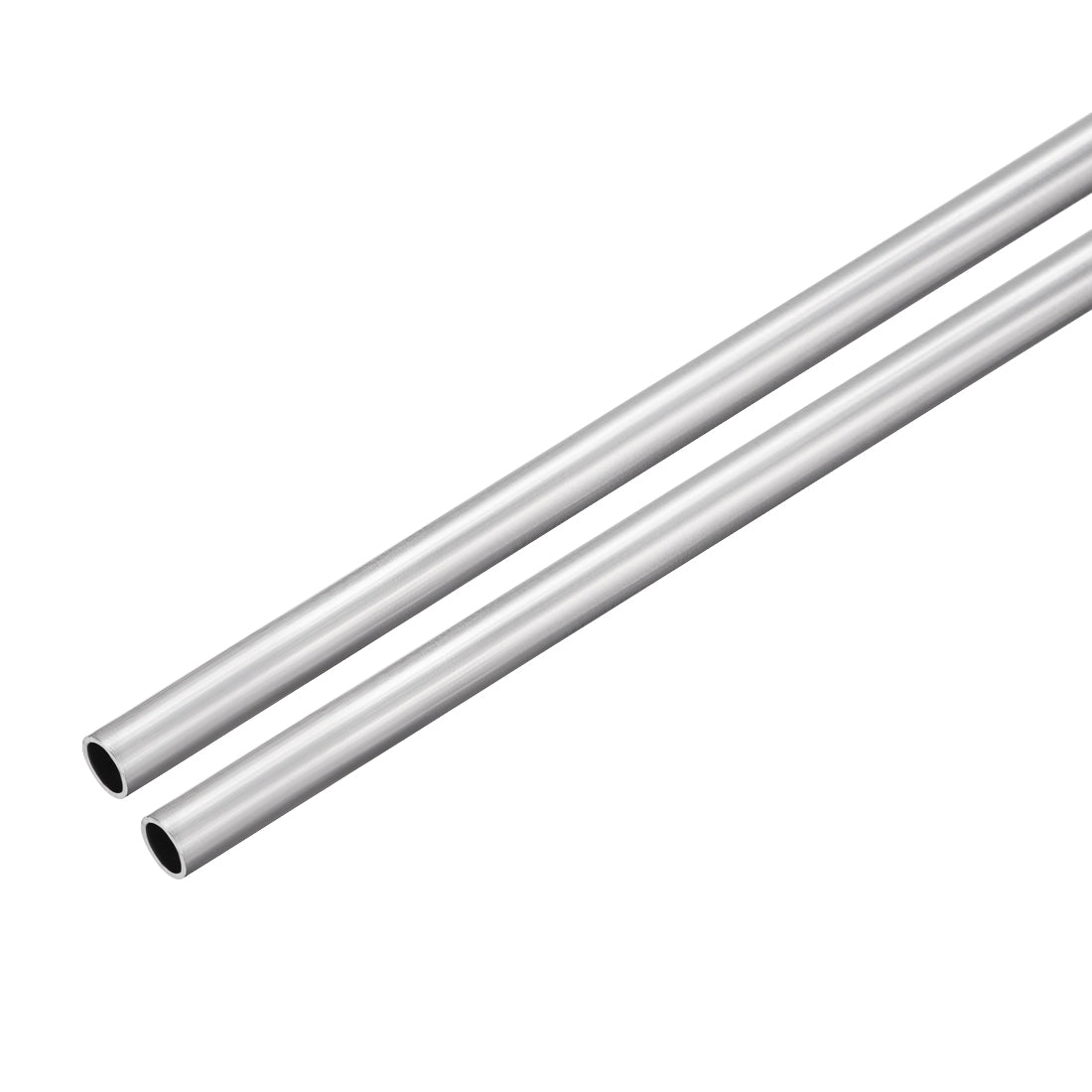 uxcell Uxcell 2Pcs, 6063 Seamless Aluminum Round Straight Tubing