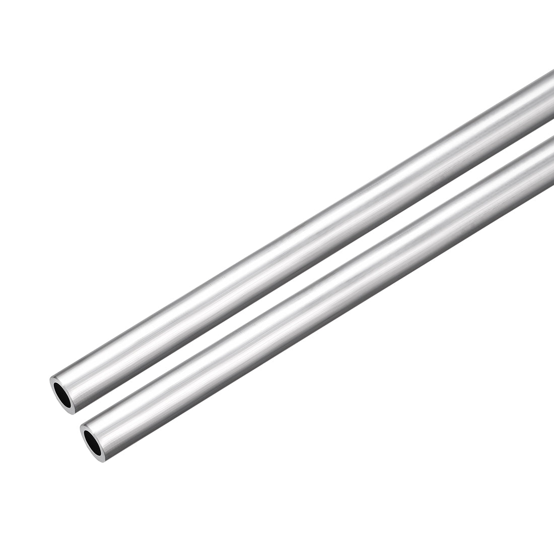 uxcell Uxcell 2Pcs, 6063 Seamless Aluminum Round Straight Tubing