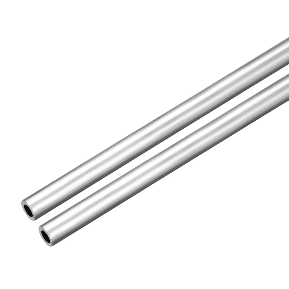 uxcell Uxcell 2Pcs, 6063 Seamless Aluminum Round Straight Tubing