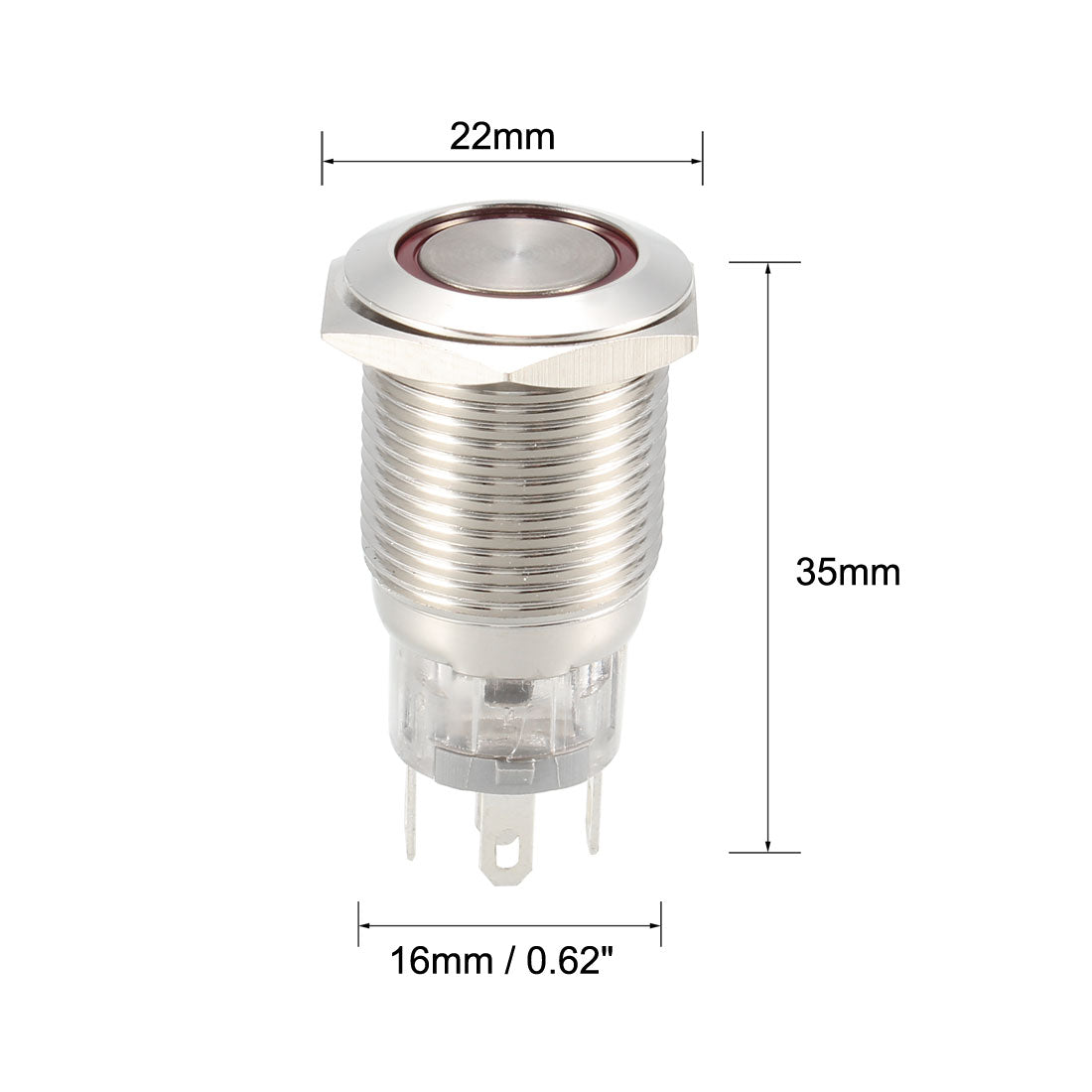 uxcell Uxcell Push Button Switch Mounting LED