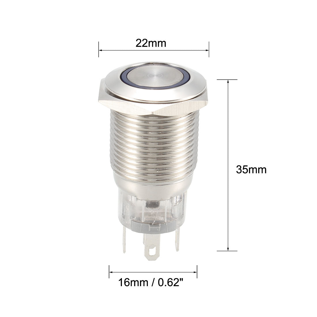 uxcell Uxcell Push Button Switch Mounting LED