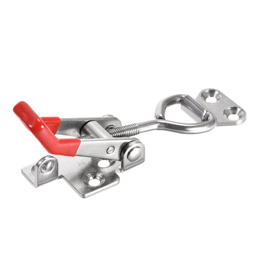 uxcell Uxcell 396lbs Holding Capacity SUS304 Stainless Steel Pull-Action Latch Adjustable Toggle Clamp with Keyhole