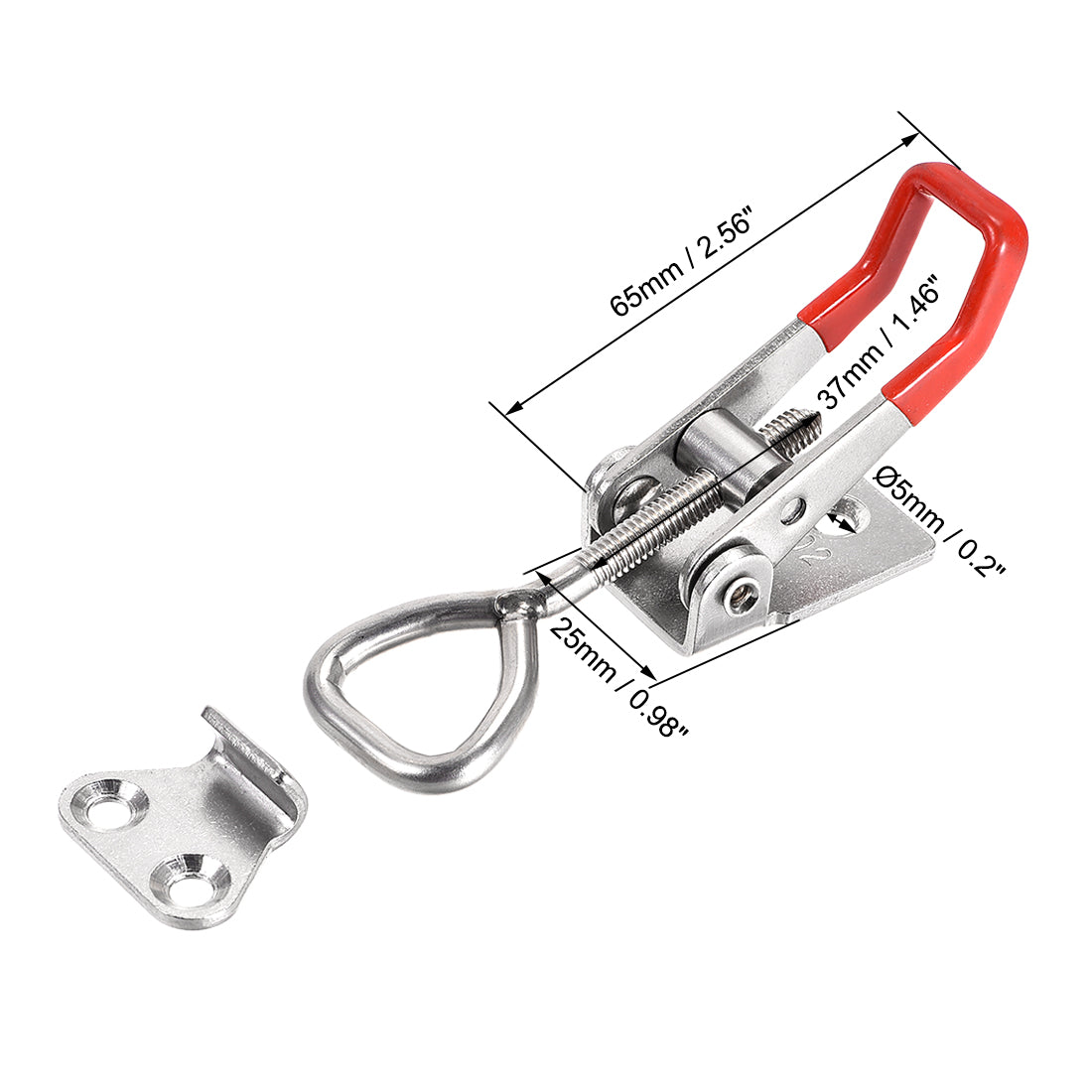 uxcell Uxcell SUS304 verstellbare Kniehebelklemme aus Edelstahl mit Zugverschluss £ 396