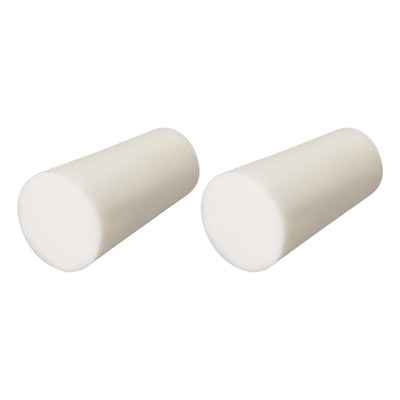 uxcell Uxcell 11-15mm Beige Drilled Silicone Stopper Plugs for Flask Test Tube Stopper 2pcs