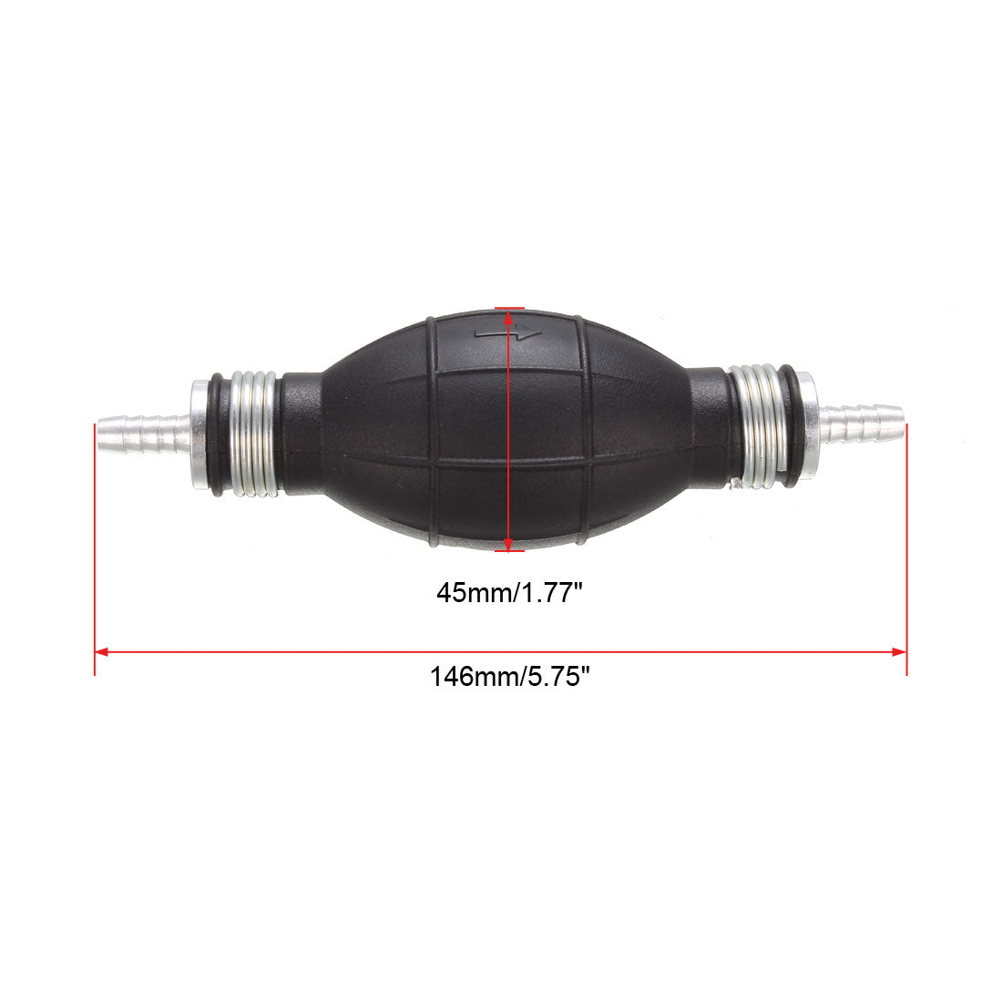 uxcell Uxcell 1/4 6mm Bulb Type Rubber Fuel Transfer Vacuum Fuel Line Hand Primer Gasoline Petrol Pump For Marine Boat Accessories