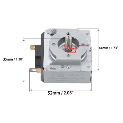 Harfington Uxcell Time Controller Timer Switch 60 Minutes 60M Round Shaft Replacement Timer for Electronic Microwave Oven Cooker 1PCS