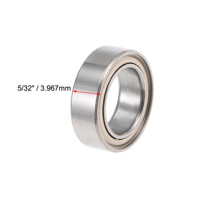 Harfington Uxcell Deep Groove Ball Bearing Double Shielded Chrome Roller Bearings