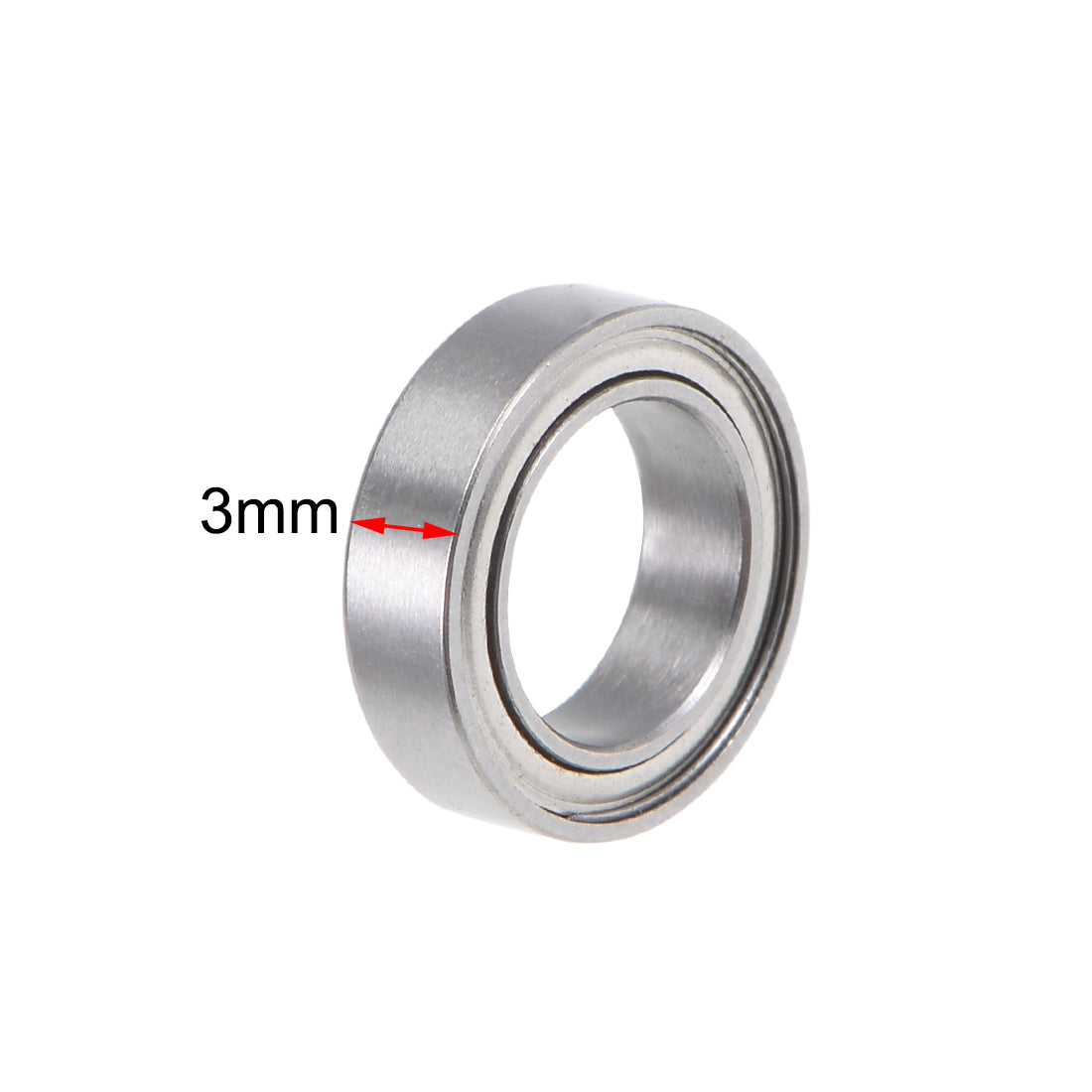 uxcell Uxcell Deep Groove Ball Bearings Metric Double Shielded Chrome Steel Roller ABEC1 Z1