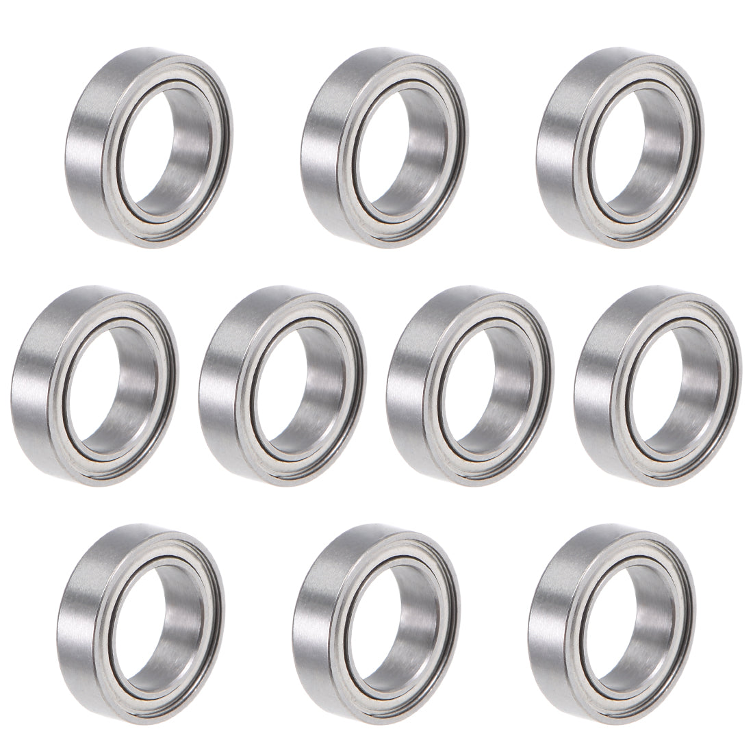 uxcell Uxcell Deep Groove Ball Bearings Metric Double Shielded Chrome Steel Roller ABEC1 Z1