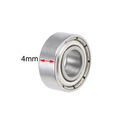 Harfington Uxcell Deep Groove Ball Bearings Metric Double Shielded Chrome Steel Roller ABEC1 Z1