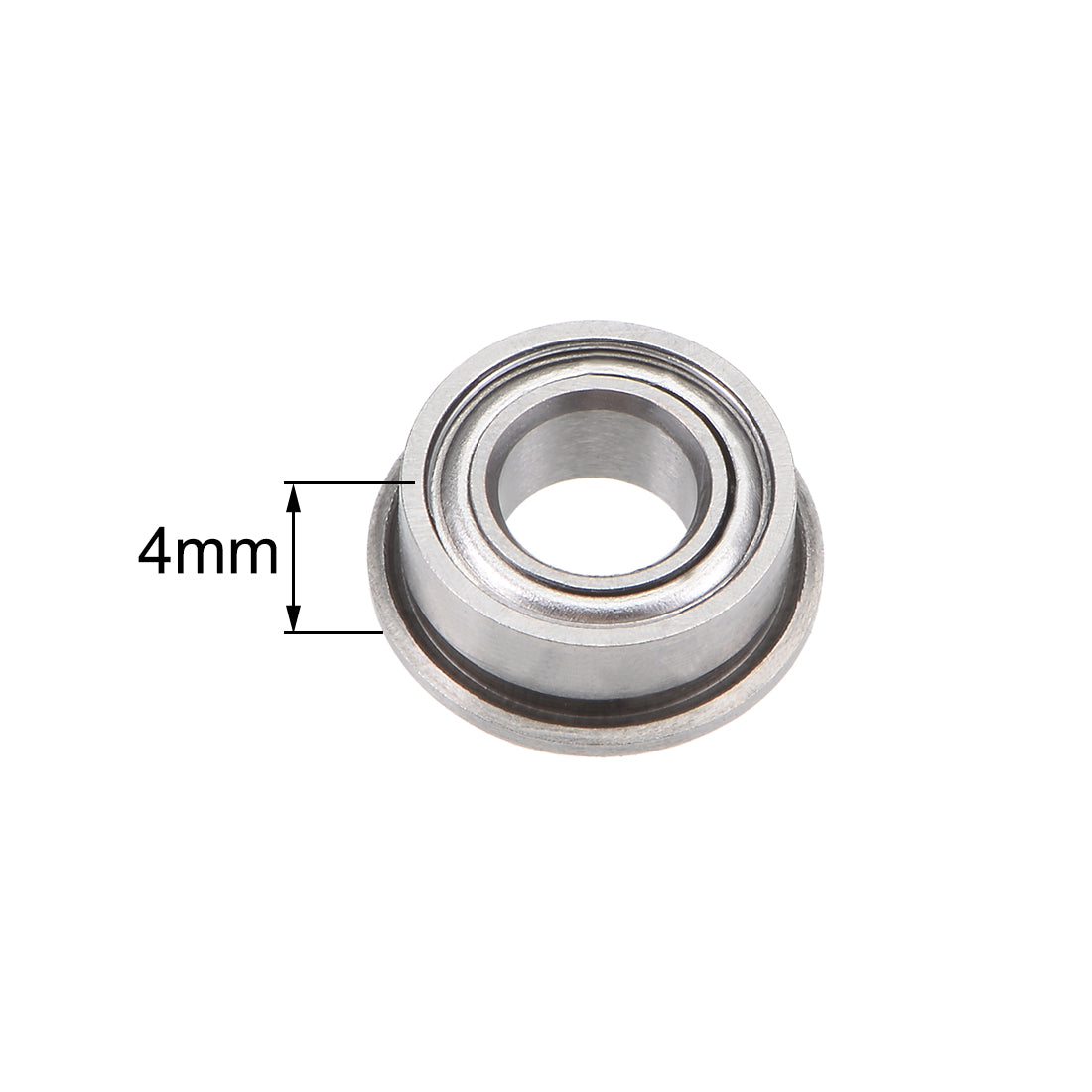 uxcell Uxcell Miniature Flange Deep Groove Ball Bearings Double Shield Chrome Steel