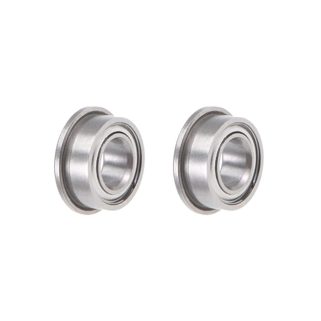 uxcell Uxcell Miniature Flange Deep Groove Ball Bearings Double Shield Chrome Steel