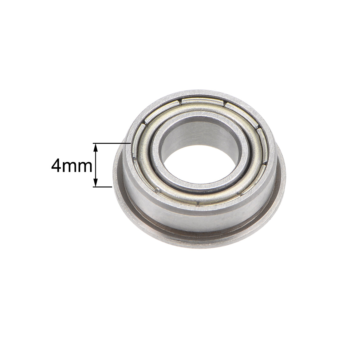 uxcell Uxcell Miniature Flange Deep Groove Ball Bearings Double Shield Chrome Steel