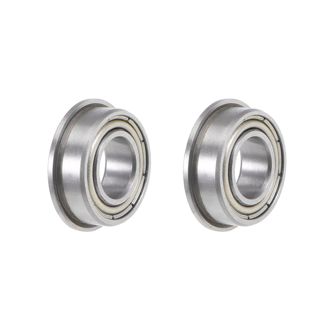 uxcell Uxcell Miniature Flange Deep Groove Ball Bearings Double Shield Chrome Steel