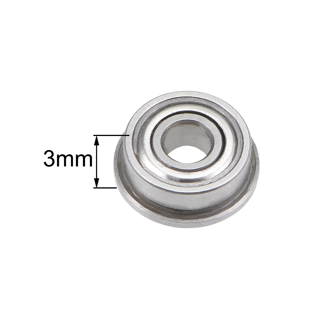 uxcell Uxcell Miniature Flange Deep Groove Ball Bearings Double Shield Chrome Steel