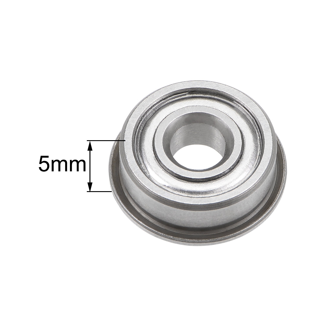 uxcell Uxcell Flange Deep Groove Ball Bearings Double Shield Chrome Steel