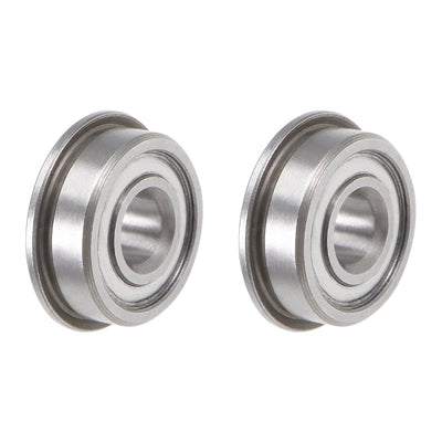 Harfington Uxcell Flange Deep Groove Ball Bearings Double Shield Chrome Steel