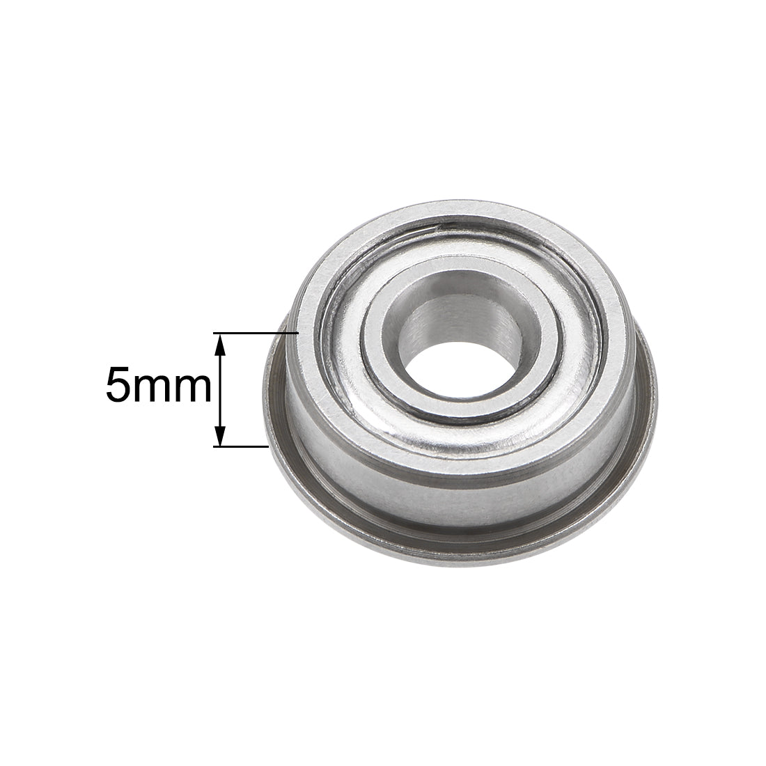 uxcell Uxcell Flange Deep Groove Ball Bearings Double Shielded Chrome Steel