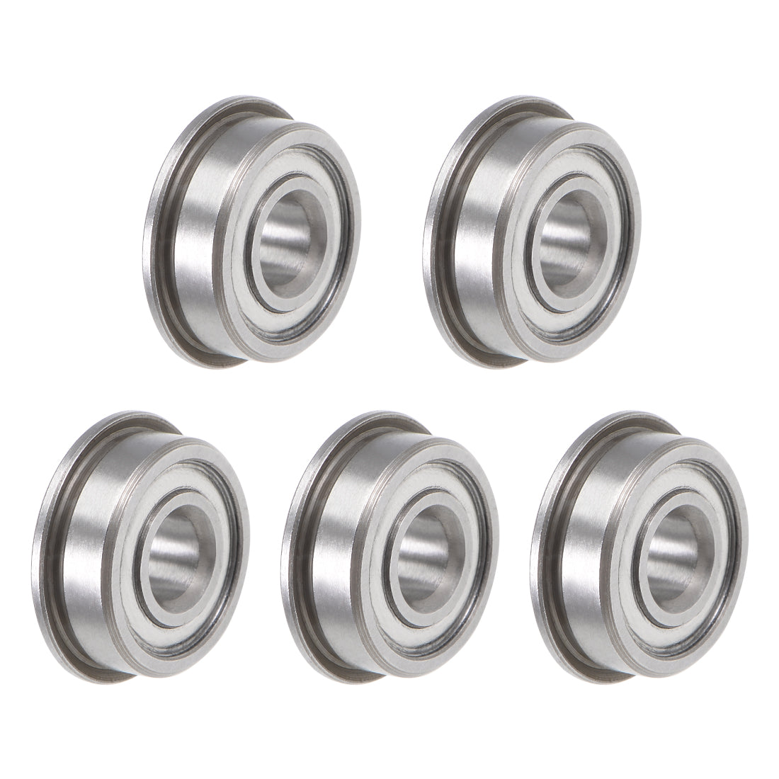 uxcell Uxcell Flange Deep Groove Ball Bearings Double Shielded Chrome Steel