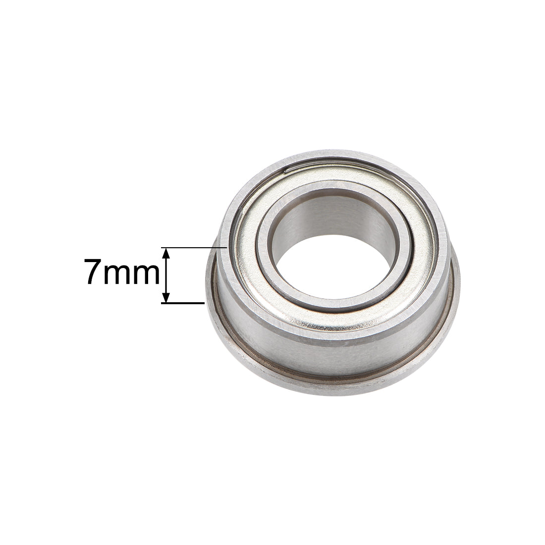 uxcell Uxcell Flange Deep Groove Ball Bearings Double Shield Chrome Steel