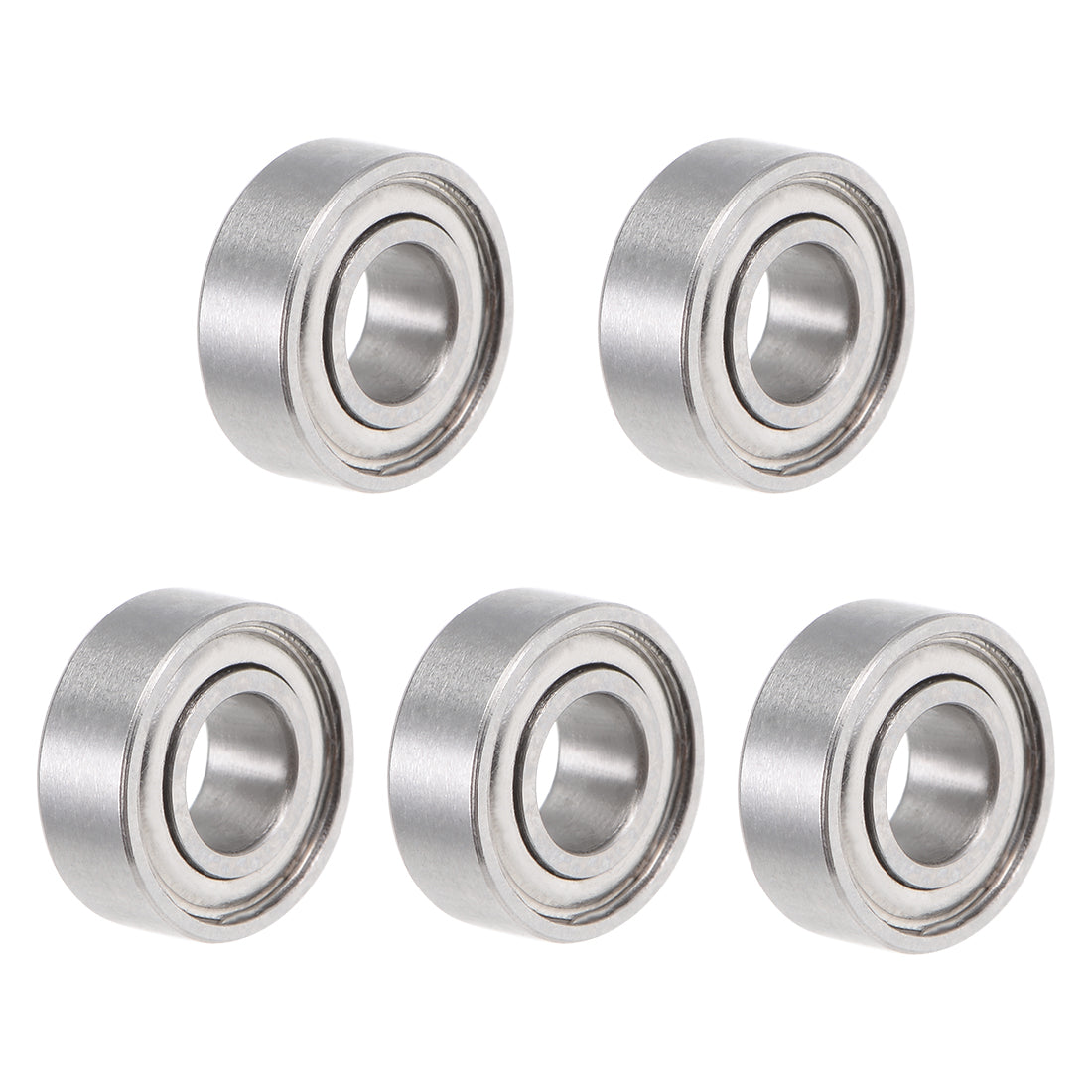 uxcell Uxcell Miniature Deep Groove Ball Bearings Double Shielded Stainless Steel