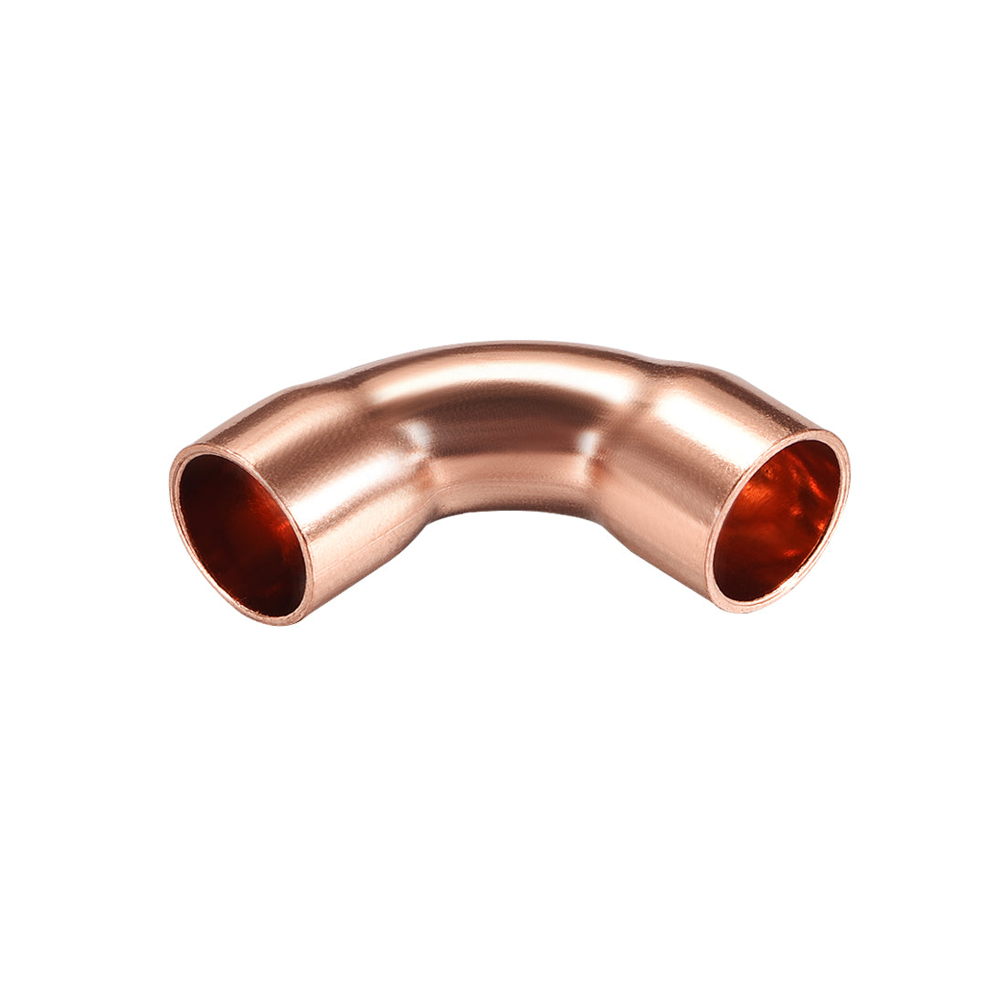 uxcell Uxcell 7.94mm ID 90 Degree Copper Elbow Pipe Fitting Connector 10pcs