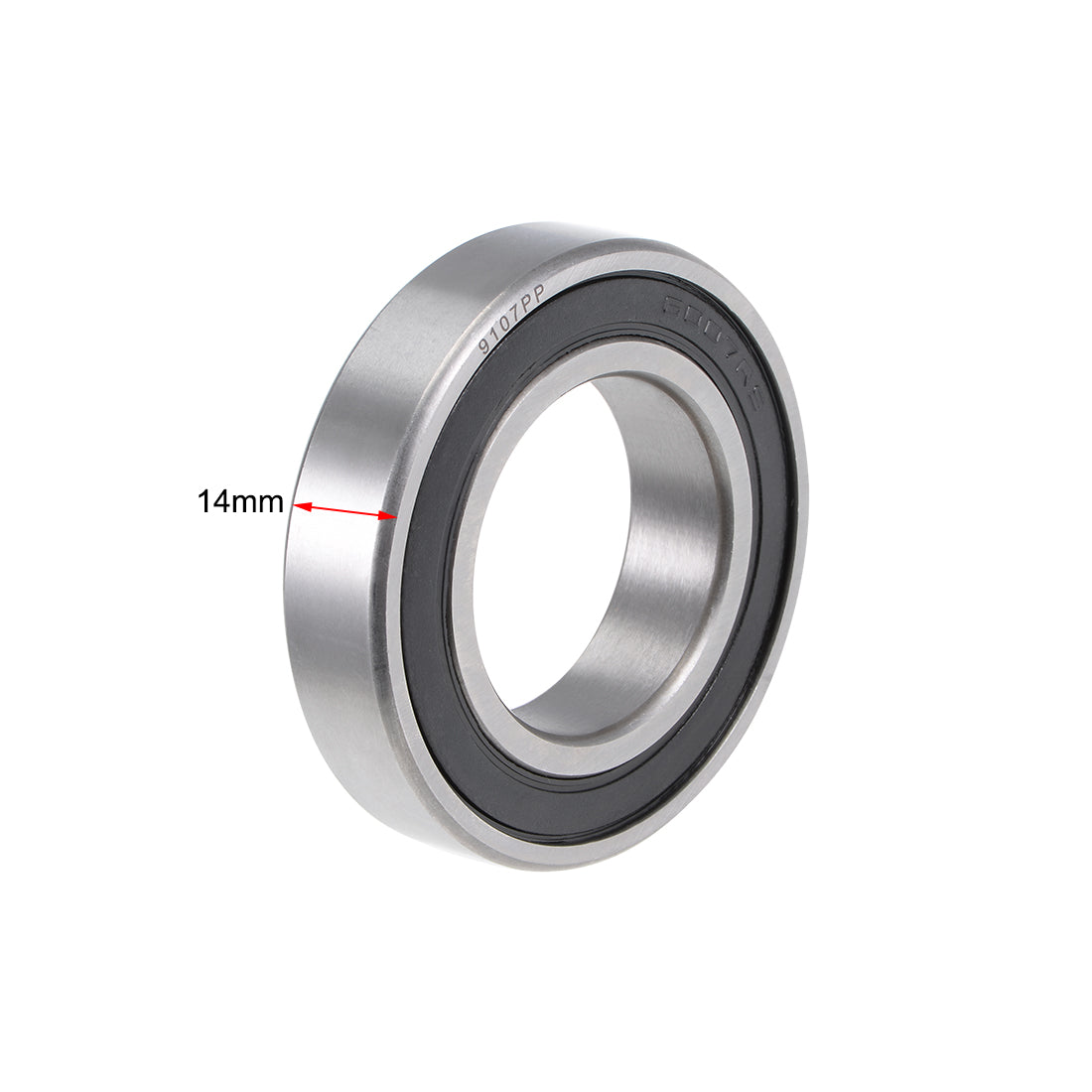 uxcell Uxcell Deep Groove Ball Bearing Double Sealed Chrome Steel Bearings