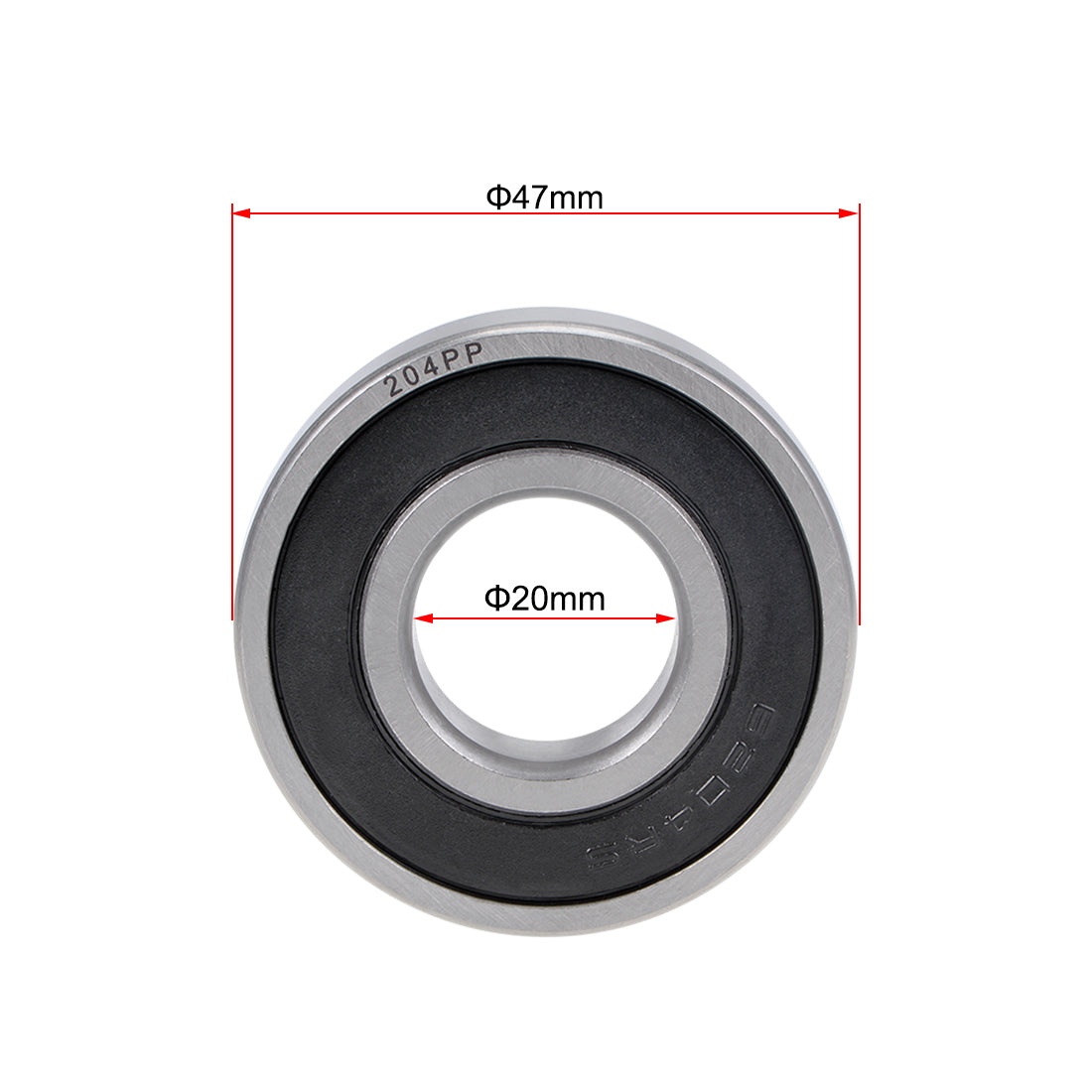 uxcell Uxcell Deep Groove Ball Bearing Double Seal Chrome Steel P0 Z1 Metric Bearings