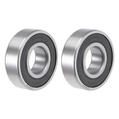 Harfington Uxcell Deep Groove Ball Bearing Double Seal Chrome Steel P0 Z1 Metric Bearings