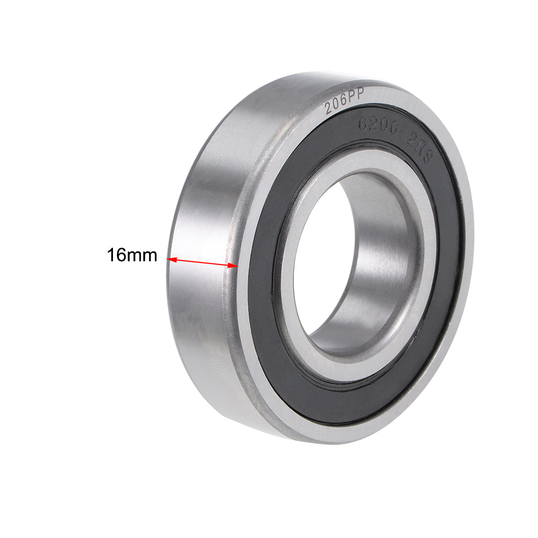 uxcell Uxcell Deep Groove Ball Bearing Double Seal Chrome Steel P0 Z1 Metric Bearings