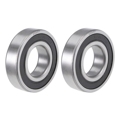 Harfington Uxcell Deep Groove Ball Bearing Double Seal Chrome Steel P0 Z1 Metric Bearings