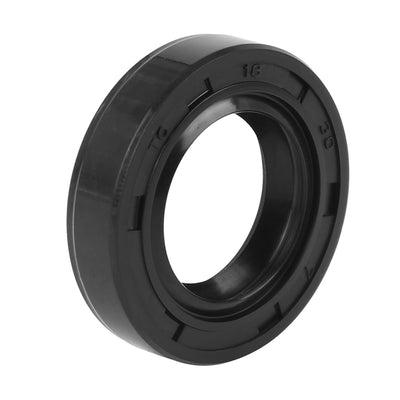 Harfington 18mm x 30mm x 7mm Rubber Double Lip TC Type Oil Shaft Seal