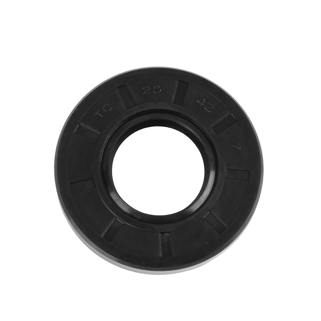 Harfington 20mm x 42mm x 7mm Rubber Double Lip TC Type Oil Shaft Seal