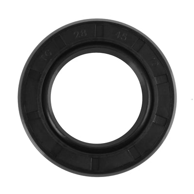 Harfington 28mm x 45mm x 10mm Rubber Double Lip TC Type Oil Shaft Seal